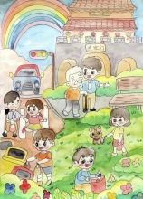 《我的壽州，我的家》 畢景沐 7歲 壽縣縣直機關(guān)幼兒園  大二班